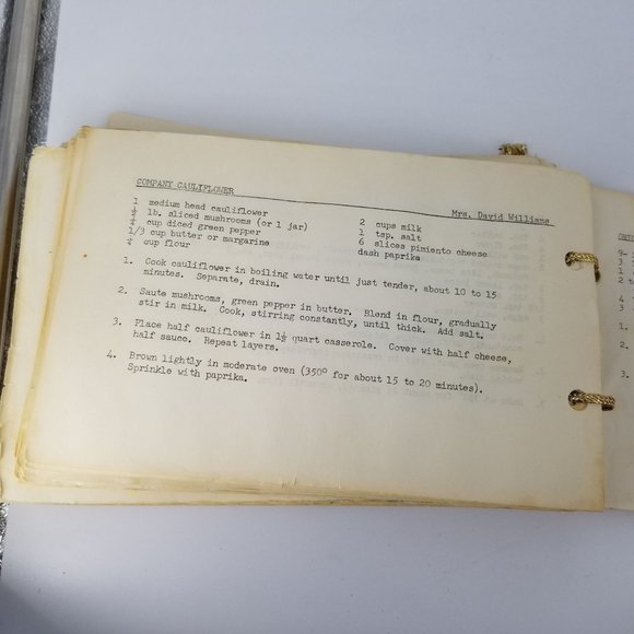 Vint Cooking Around The Square Second Time Around Recipe Cookbook Group Handmade - Picture 9 of 10